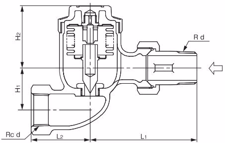 Yoshitake TS-1A dimensions for straight type