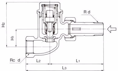 耀希达凯 Yoshitake TS-4S 耀希达凯 TS-4S 直线型尺寸图