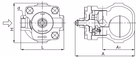 Ёситакэ Yoshitake TSF-10 размерный чертёж