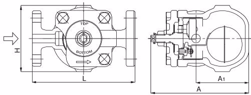 Yoshitake TSF-10F dimensions drawing