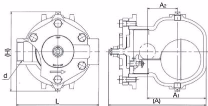 Yoshitake TSF-11AT dimensions drawing