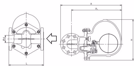 Yoshitake TSF-13F dimensional drawing