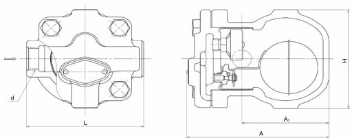Yoshitake TSF-8 dimensions diagram